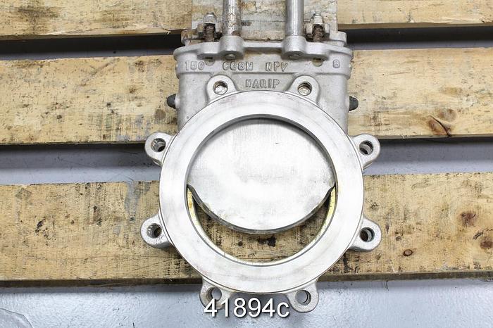 Used North Port Valve 8" Air Operated Knife Gate Valve #41894