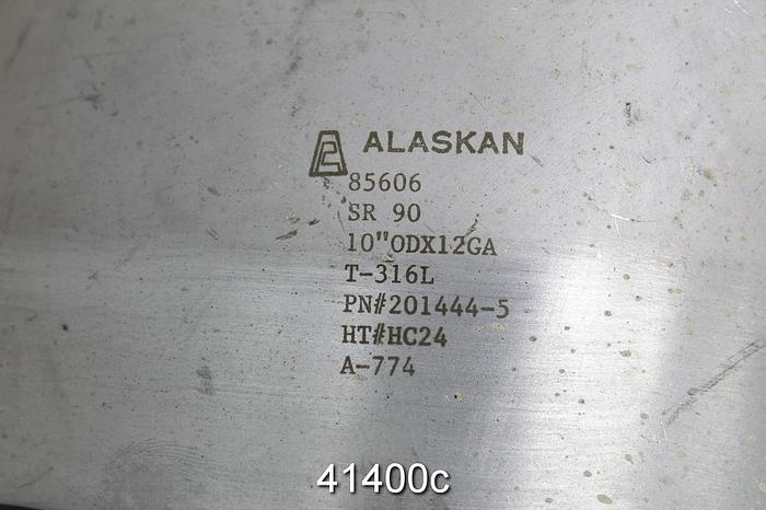 Used Alaskan 90 Degree T-316L Stainless Steel Tubing #41400