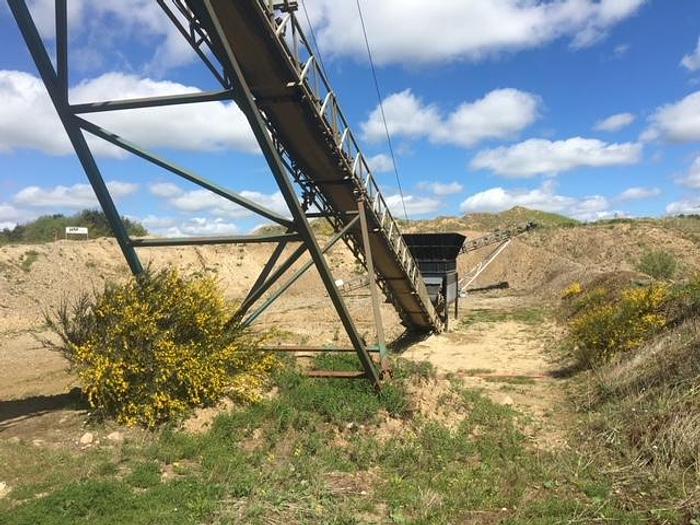 Gebraucht 2014 Terex Kieswaschanlage mit Powercrub 120 Schwertwäsche und Förderbändern