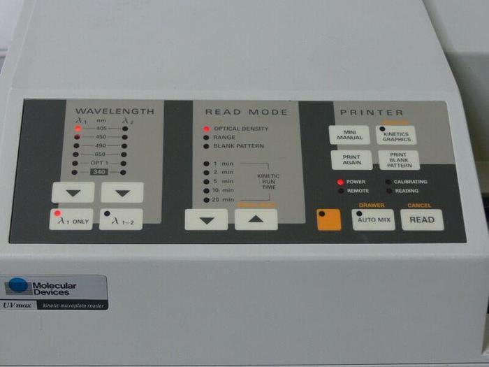 Used Molecular Devices UV Max Kinetic Microplate Reader
