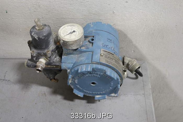 Used Fisher Rosemount 846 DS1J1 K5 Current to Pressure Transducer #33316