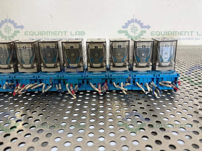 Used Lot of 15 - Finder 60.13 Relay 250V, 10A w/ Finder 90.112 Socket