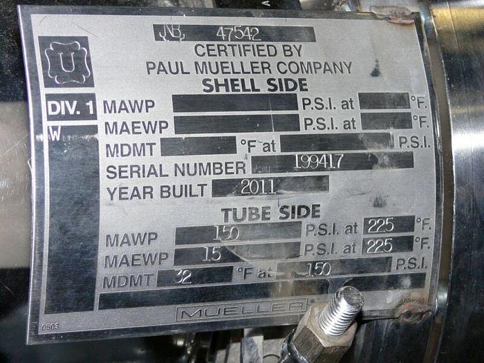 Used Mueller P6015-3 Multi Effect Water Still, WFI Skid w/ Control Cabinets MFG: 2011