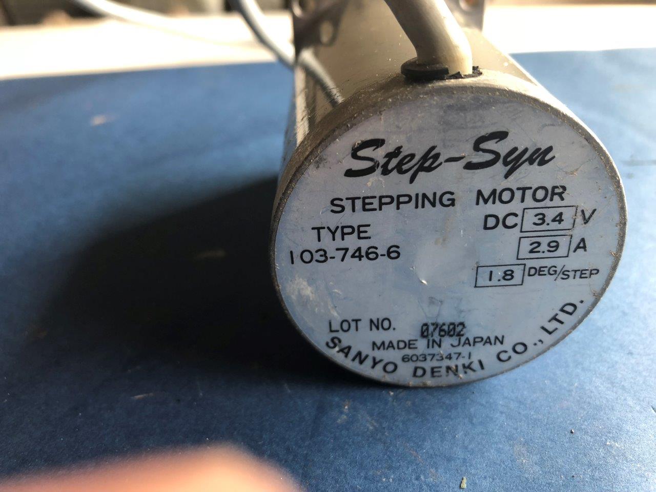 Used Sanyo Denki 103-746-6 stepping motor