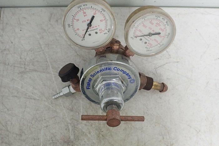 Used Fisher Scientific Dual Gas Pressure Regulator