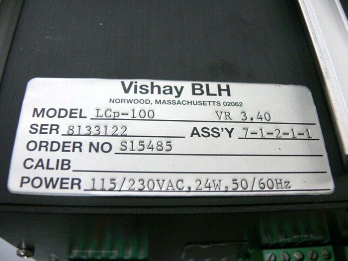 For parts or not working Vishay BLH LCp-100 Expert Series Weight Processor In Stainless Steel Enclosure