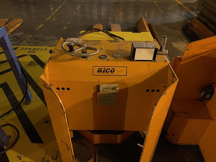 Used RICO MODEL FWH-R-150 ELECTRIC MOBILE LONG FORK JACK