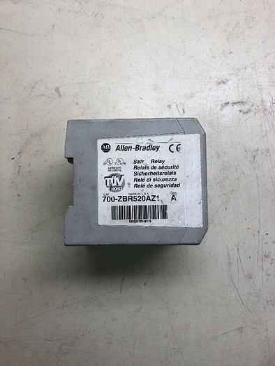 Used ALLEN BRADLEY 700-ZBR520AZ1 SER A SAFETY RELAY