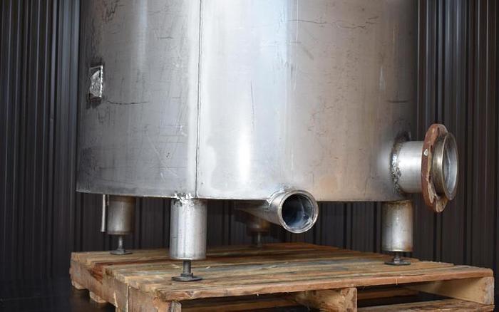 D'occasion USED 400 GALLON TANK, STAINLESS STEEL, WITH DIAPHRAGM PUMP