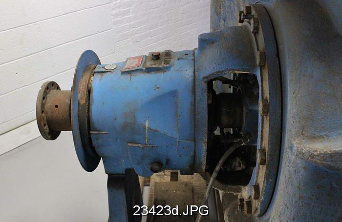 Used Goulds 3175 Pump, 3175L, 18X18X22, 6-Vane Impeller, 20" Impeller Diameter, Ss Casing, Ss Impeller, Ss Stuffing Box, Ss Suction Side Plate, Packing #23423