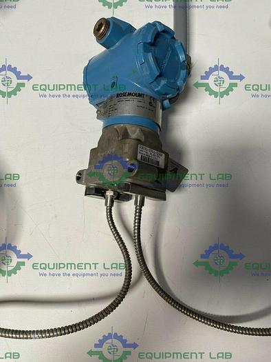 Used Rosemount Pressure Transmitter 3051 CD2A22A1AS2B4E5Q4 w/ Stainless Steel Vessels