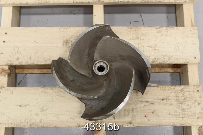 Used Goulds 3175 6x8x14 12" Diameter CF8M 4-Vane Impeller #43315