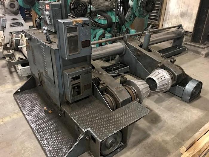 Used 65" WIDE MARTIN SHAFTLESS FLOOR PICK UP UNWIND STAND EXTENDED DIAMETER