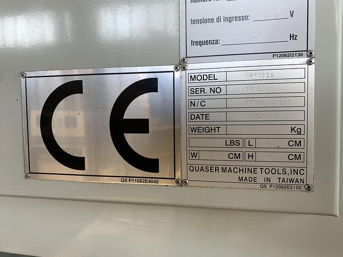 Buone Vertical Machining Center with Pallet Changer QUASER MK 60 II S