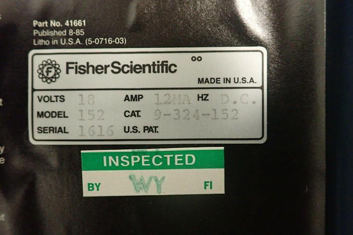 Used Fisher Scientific Model 152 Conductivity Meter with Instruction Manual