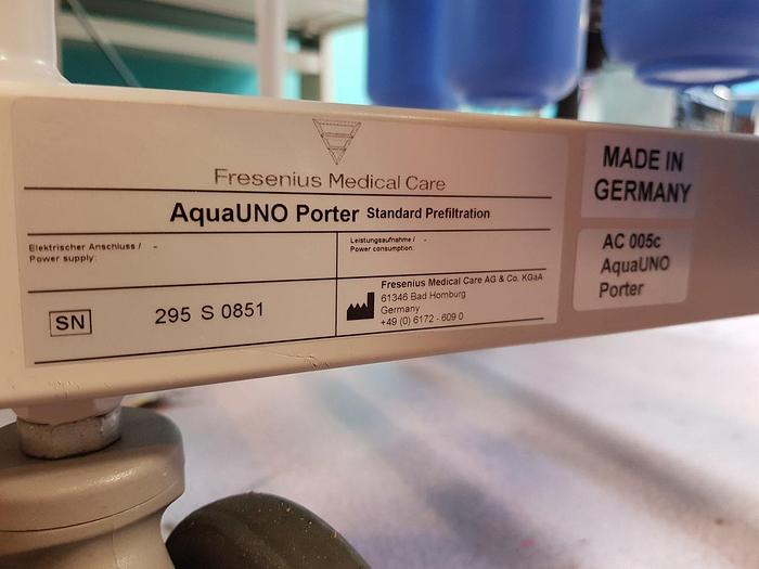 Used Fresenius AquaUNO Umkehrosmoseanlage mit Standard-Vorfilterträger
