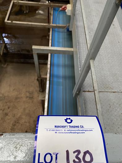 Used Stainless Steel Conveyor Belt 3.7m L 1m W