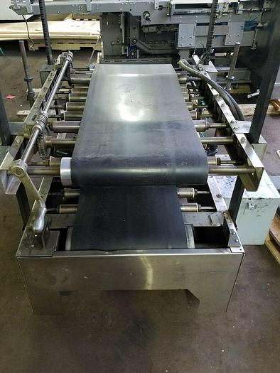 Used ABC PACKAGING HOT GLUE CASE SEALER w/ model 47 compressor an Nordson problue 7