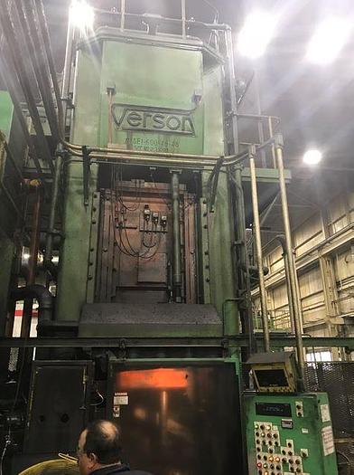 Used 600 TON VERSON STRAIGHT SINGLE CRANK PRESS SE1-600-48-48