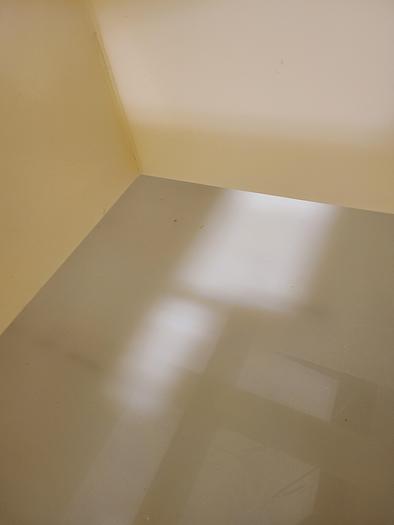 Used Polypro Tank Counter Flow Rinse side and bottom support 36" x 36" x 36" Removable Partition