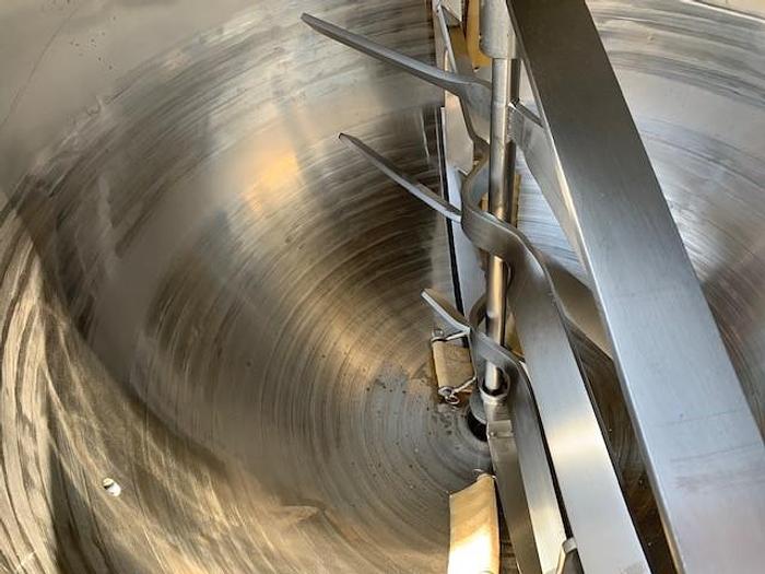 Used Hamilton 300 Gallon Stainless-Steel Jacketed Double Motion Mix Kettle.