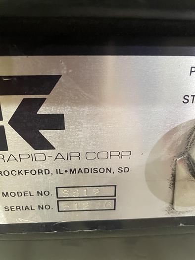 Used 12” Rapid-AirModel SS12 Straightener