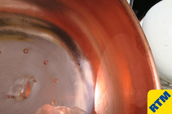 Used (8) Copper Coating Pans