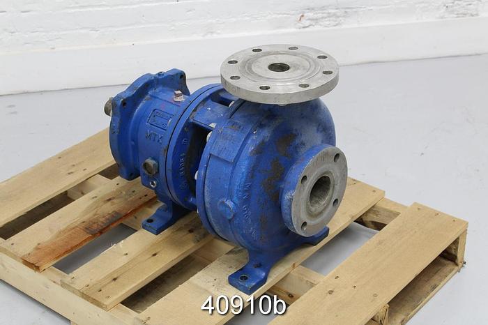 Used Goulds 3196 1.5x3x10, SS Casing, 5-Vane SS Impeller #40910