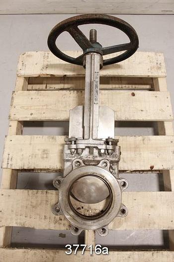 Used Velan 6" Hand Operated Knife Gate Valve #37716