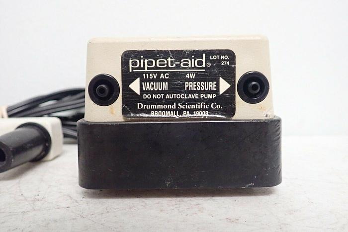 Used Lot of 2 Drummond Pipet-Aid Pipettes with Vacuum Pressure Pump