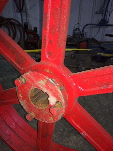 Used PULLEY SHEAVE 6-GROOVE 6B250 E BELT DRIVE WHEEL for Mud Pump