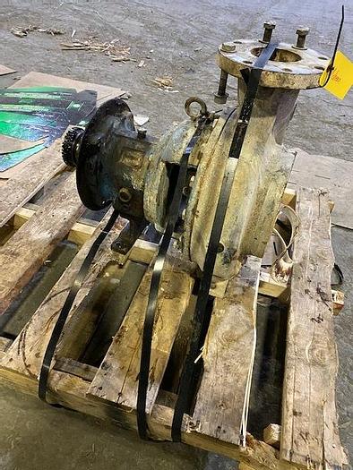 Used GOULDS MDL. 3196MTX  4X6 CENTRIFUGAL PUMP S/S IMP.