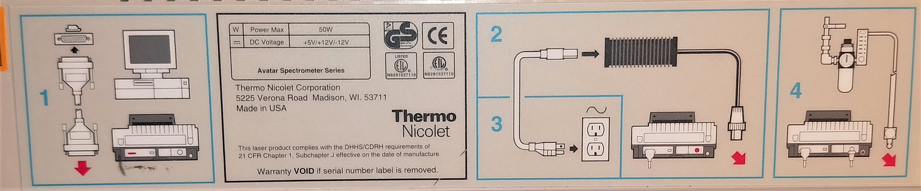 Used Thermo Nicolet Avatar 360 ESP FT-IR Spectrophotometer