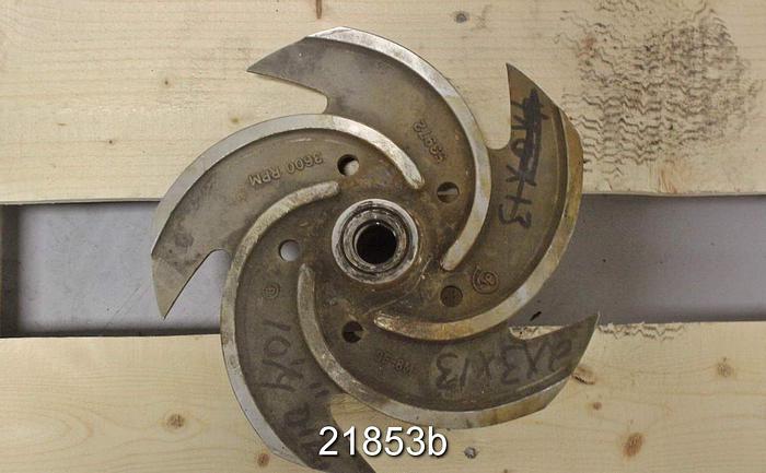 Used Goulds 3196 Impeller, 10.25", 5-Vane, Casting No.: 33972 (For 2x3x13 Pump) #21853