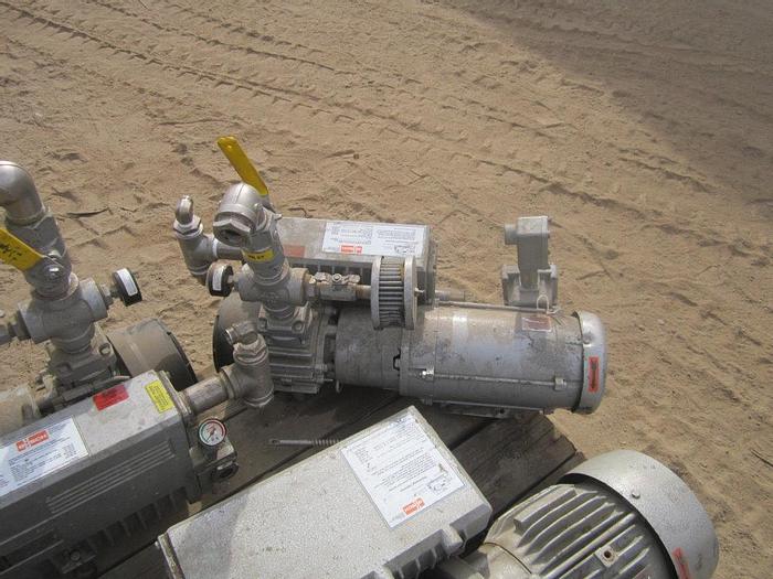 Used Pump, Vacuum, 1.5 HP, Busch, RA0025.E546.1002, S/st, Rotary (2) #S739712