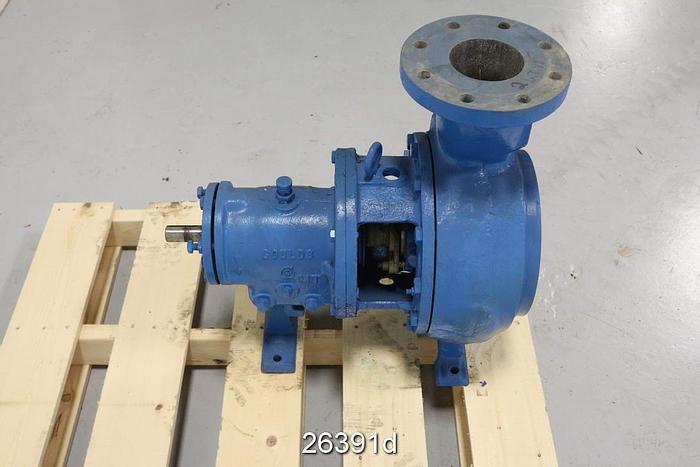 Used Goulds 3196 Pump, 3196, 4X6X10, 8-1/2" Diameter Impeller, Stainless Steel Casing, Stainless Steel Impeller, Stainless Steel Stuffing Box, Packing, With Mt Power End #26391