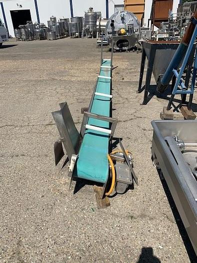 Used 22.5 ' Long x 12" Wide Flat Belt Conveyor