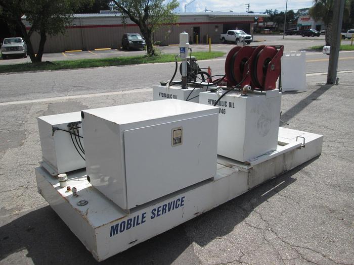 Used Fuel and Lube Skid Mounted Tank 