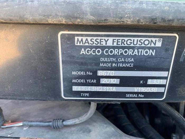 Used 2010 Massey Ferguson 8670