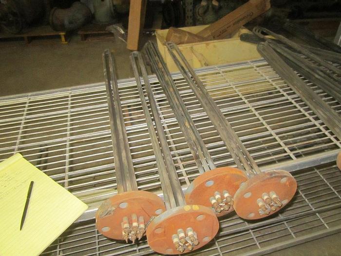 Unused Heater, Immersion, Mdl WISF345300208, Flanged, S/st (4) #S739747