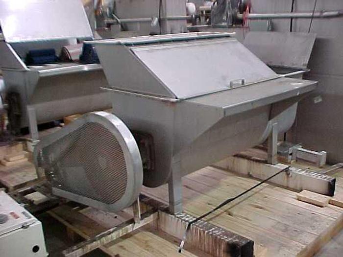 Used Mixer, Ribbon, 15 CF, S/st, 2 HP, #D736874