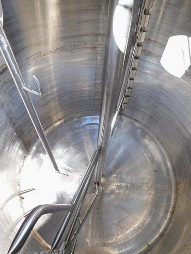 Used 1500 GALLON SCRAPE AGITATED MIX TANK – S/S – JACKETED (#9662)
