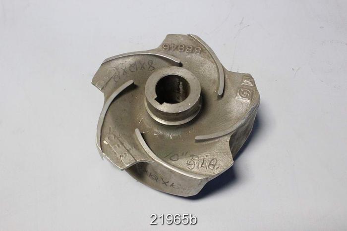 Used Goulds 3175 Impeller, 10", 5-Vane, Casting No.: 58946 (For 8x12x12 Pump) #21965