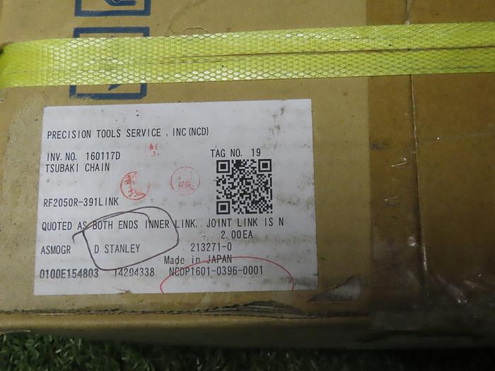 Used Tsubaki RF2050R-U Double Pitch Chain,