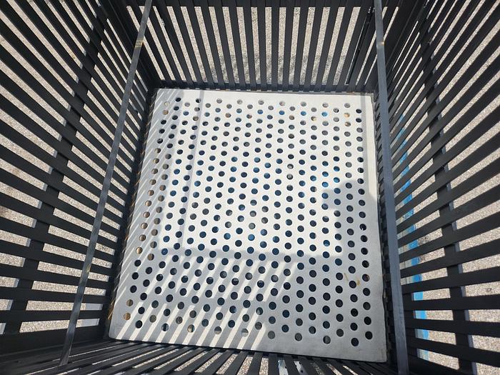 Used Custom Designed & Fabricated Mild Steel Square Retort Basket