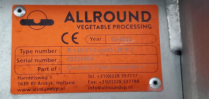 Used ALLAROUND VEGETABEL PROCESSING rADIAL gRADER r170-57-5 ST. 63