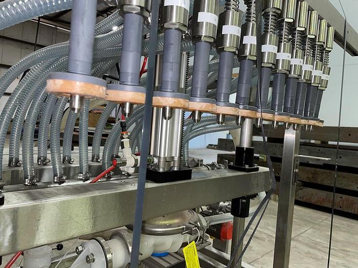 Used Apex Filling Systems  POF-12 12 Spout Pressure Liquid Filler