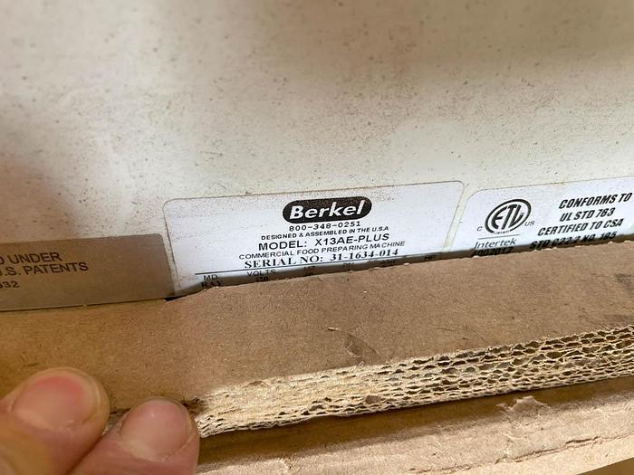 Used BERKEL Equipment BERKEL X13AE-PLUS Automatic Gravity Feed Meat Slicer