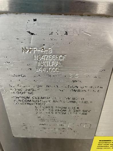 Used Groan Commercial Manual Tilting Braising Pan NHFP-4-9