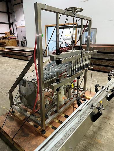 Used Apex Filling Systems  POF-12 12 Spout Pressure Liquid Filler